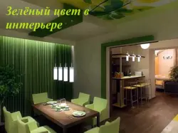 Салатовый Цвет В Интерьере Кухни Сочетание Цветов