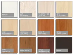 Colors of kitchen facades photos with names