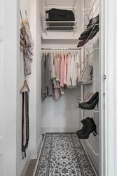 Storage room design in a one-room apartment