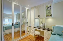 Wardrobe for a narrow bedroom photo design
