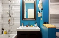 Boyalı plitələr ilə vanna dizaynı