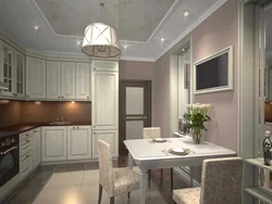 Panel evində bir mənzildə kiçik bir mətbəxin dizaynı