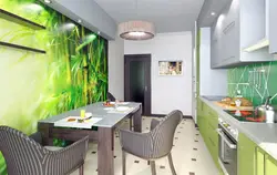 Wallpaper In A Modern Kitchen Design Photo