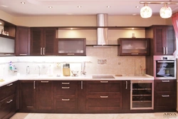Kitchen color walnut photo