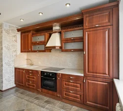 Kitchen color walnut photo
