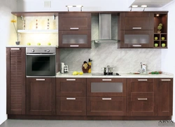 Kitchen color walnut photo