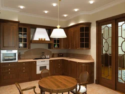 Kitchen color walnut photo