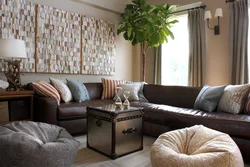 Pillows in the kitchen interior