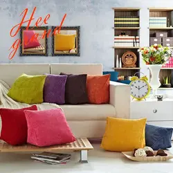 Pillows in the kitchen interior