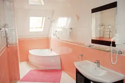 Peach blossom bath design