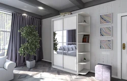 Photo of cabinets for everything in a one-room apartment