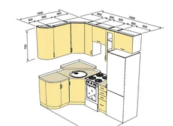 Built-in stove in a small kitchen photo