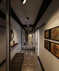 Renovation of a long corridor in an apartment with your own photos
