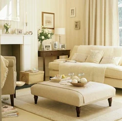 Living room design ivory