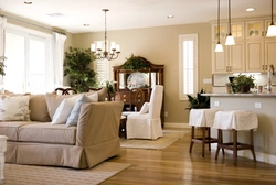 Living room design ivory