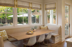 Bench in the kitchen in the interior