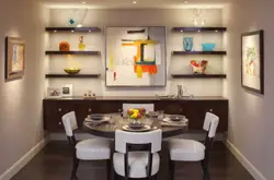 Shelves above the kitchen table photo dining