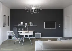 Yashash xonasining ichki qismidagi grafit rangi
