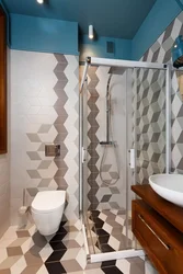 Tile wall design for small bathroom