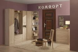 Прихожая в цвете дуб сонома в интерьере