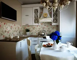 Kitchen with small flowers photo