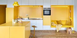 Kitchens in yellow tone photo