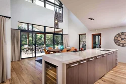 Kitchen Living Room With Terrace Design