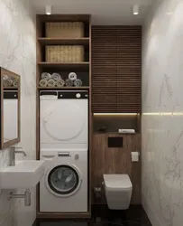 Washer And Dryer In The Bathroom Interior