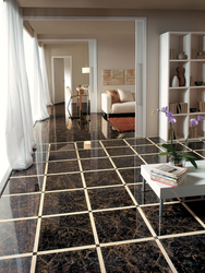 Tiles on the floor in the apartment photo
