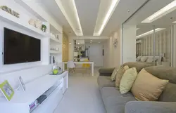 Интерьер гостиной 45 м
