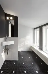 Bathroom tiles dark floor design