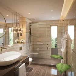 Country house bath interior