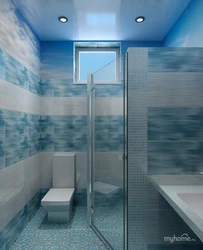 Bathroom design blue gray