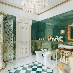 Baroque bathroom design