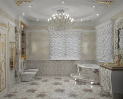 Барокко ванна бөлмесінің дизайны