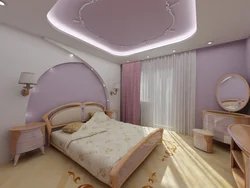 Гіпсакардон фігура фота спальні