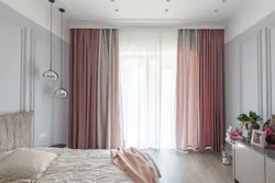 Photo of curtains for the bedroom in a modern style, new items