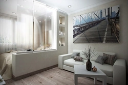 One-room living room interior