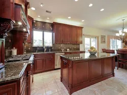 Kitchen design mahogany