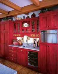 Kitchen design mahogany