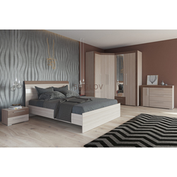 Bedroom interior ash shimo light