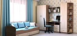 Bedroom interior ash shimo light