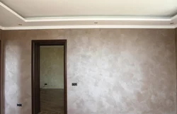 Wet silk in the kitchen interior