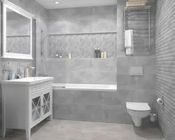Hammom fotosuratida zamin devorlarida kulrang plitalar
