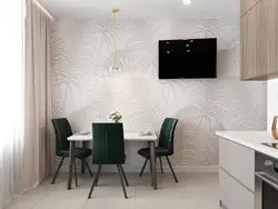 Modern wallpaper for the kitchen 2023 photos in the interior