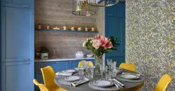 Modern wallpaper for the kitchen 2023 photos in the interior