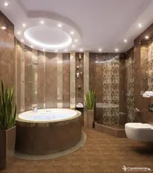 Bathroom with shower corner design