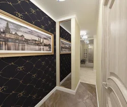 Wallpaper Design In A Dark Hallway