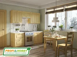 Kitchen furniture made of pine photo