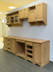 Kitchen furniture made of pine photo